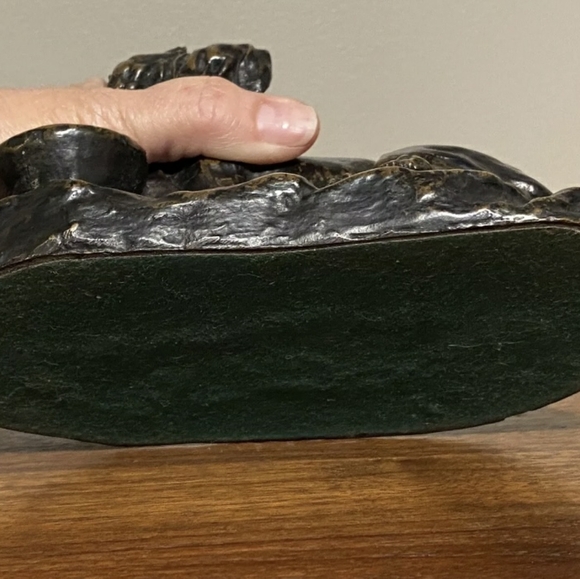 Thomas Cartier Vintage Bronze Cat & Dog Sculpture - Picture 6 of 10